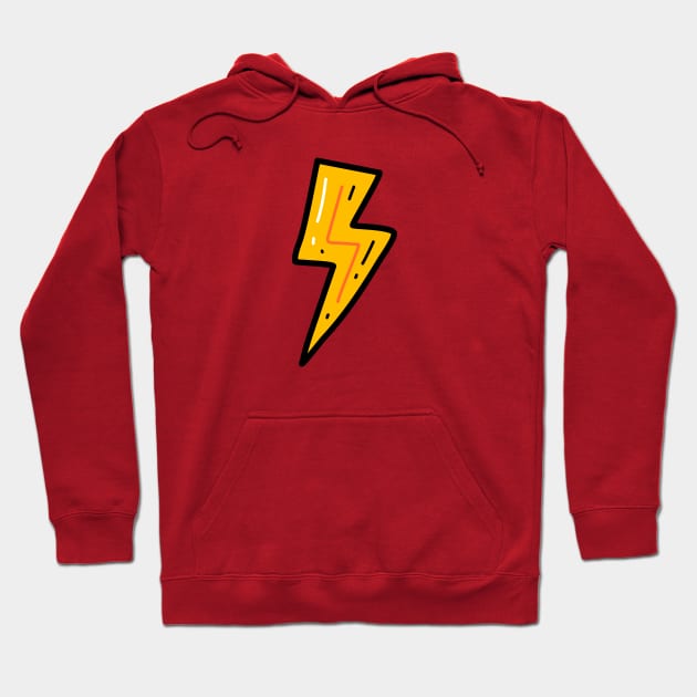 Cute Lightning Bolt Doodle Hoodie by SLAG_Creative